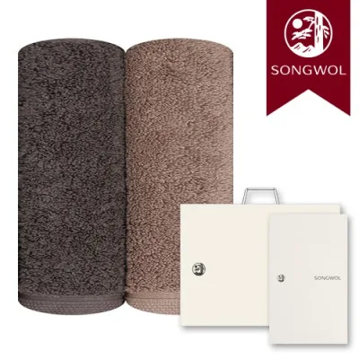 송월타올 포인트 200g (40수/40*90cm) 2매입 선물세트(박스+쇼핑백 포함)
