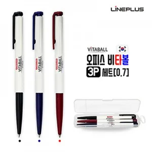 오피스 비타볼 볼펜 3P세트(0.7)