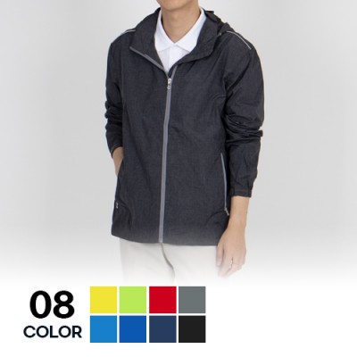 남녀공용 탈부착 후드 반사라인 초경량 바람막이 자켓 단체복 S~4XL