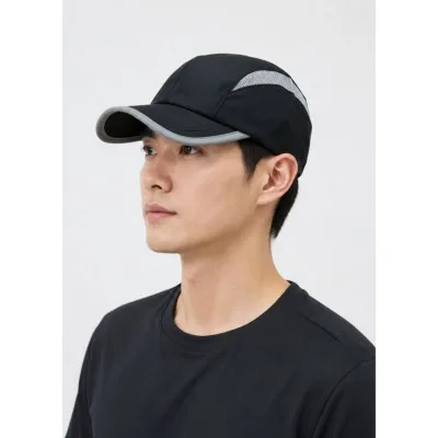 [단체모자/자수제작] 투톤 메쉬 포인트 폴리 반달캡 런닝볼캡 (8컬러)