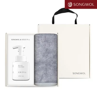 송월 핸드워시 기프트세트 07 (솔리드 뱀부무지 200g 1P + 생활공작소250ml 1P)