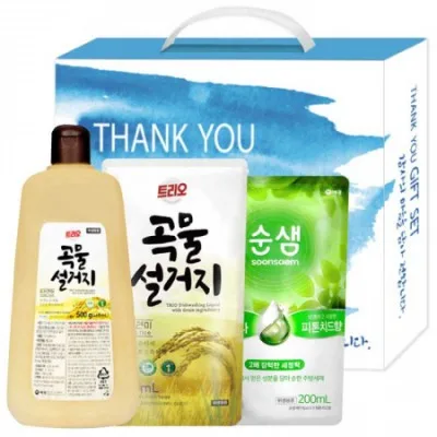 애경곡물설거지용기.리필.순샘리필 선물세트
