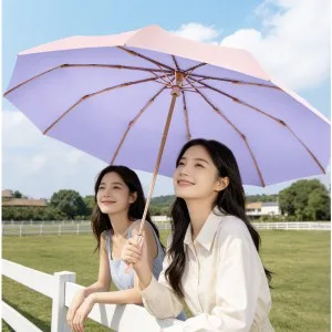 Blossom 투톤 컬러 암막 원터치 자동 양우산-10K 1P