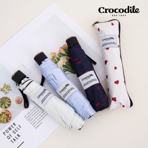 크로커다일 3단 러블리 파우치 슬림암막 우양산