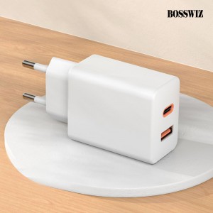 보스위즈 USB C타입 A타입 65W 2포트 PD 멀티 고속 급속 충전기 퀵차지 어댑터 노트북 휴대폰 BOS-PD652