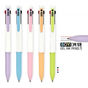 보이 3색 투톤 젤펜(0.7)
