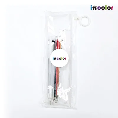 incolor 문구세트 고주파 39 (샤프+6색볼펜+자)