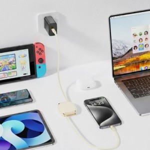텐즈 휴대용 초고속 릴케이블 240W C to C 자석타입