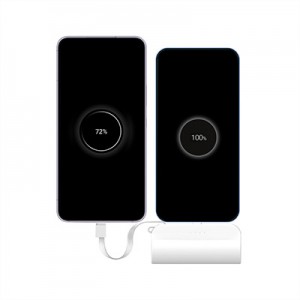 애니클리어 휴대용 미니 보조배터리 도킹형 파워뱅크 5,000mAh