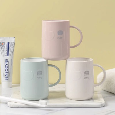 Blossom 캣츠 엠보싱 파스텔 양치컵 1P
