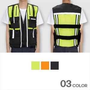 스탠다드 반사 안전조끼 남성 여성 현장 작업 유니폼 L-3XL