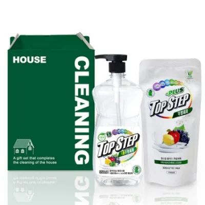 탑스텝 친환경 주방세제 기프트세트 2호 (본품550ml+리필300ml)