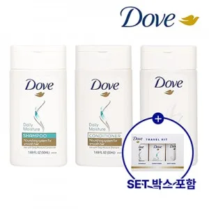 [에코벨라] 도브 여행용 키트 데일리 케어 3종 SET