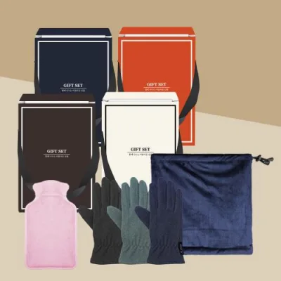코듀로이 넥워머 + 벨벳 코지 터치 장갑 + 다용도 손난로 SET