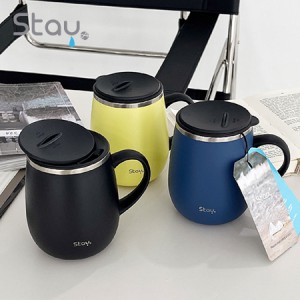 스테이24 코지 이중진공 뚜껑 핸드머그 460ml