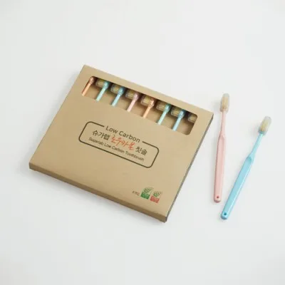 슈가랩 로우카본 칫솔 8P 녹색인증상품