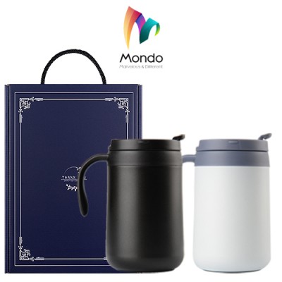 MONDO몬도 스텐머그컵 2개 선물세트 500ml MD-500D