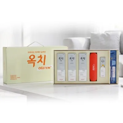 오스템 옥치 미백치약 칫솔 여행용 칫솔치약 7종 선물세트