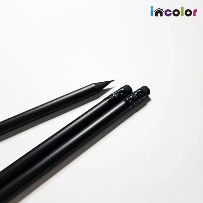 incolor OPP 5본입 흑목 원형 연필 (B)