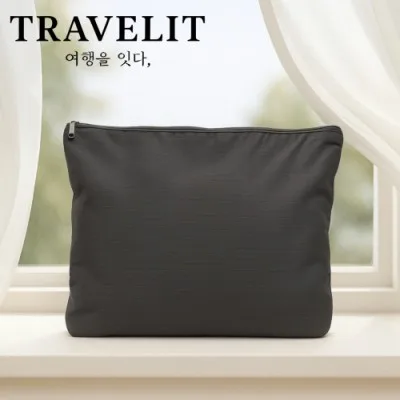 트래블잇 컬러풀 여행용파우치 大형[블랙]