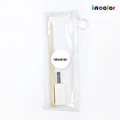 incolor 문구세트 고주파32 (연필1+지우개1+미니깎이1)