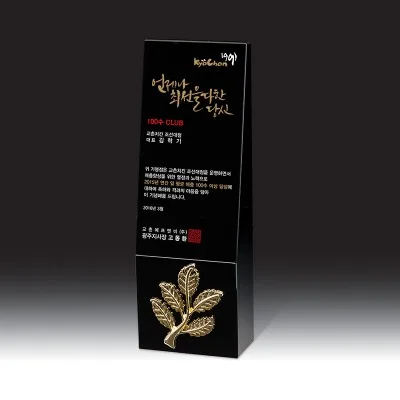 블랙 크리스탈 감사패/공로패 HB-7315