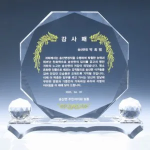 크리스탈 상패 8) 220-2