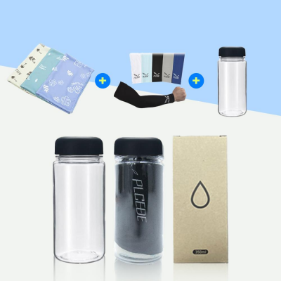 패턴 쿨타올 + 플씨드 스포츠 쿨토시 + 보틀 350ml SET