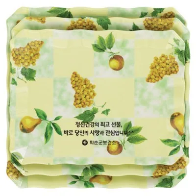 신파도 멜라민쟁반(바둑포도) 3P