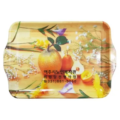 K멜라민 뚜엣쟁반(모과) 3P