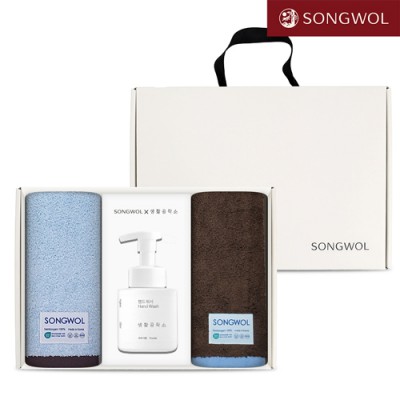 송월 핸드워시 기프트세트 16-1(뉴 바이브 뱀부 220g 2P + 생활공작소250ml 1P)