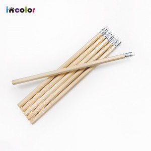 incolor OPP 5본입 네츄럴 육각 연필 (B)