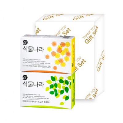 식물나라 히노끼+캐모마일 비누 선물세트