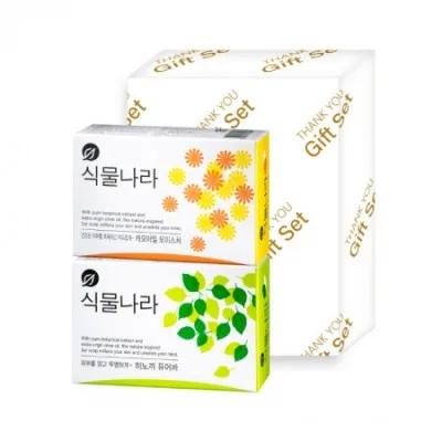 식물나라 히노끼+캐모마일 비누 선물세트