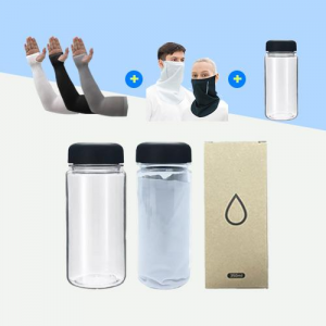 투밴드 손 쿨토시 + 귀걸이형 에어 스포츠 멀티스카프 + 보틀 350ml SET