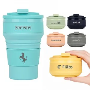 [폴베어] 루트 접이식 실리콘 텀블러 500ml