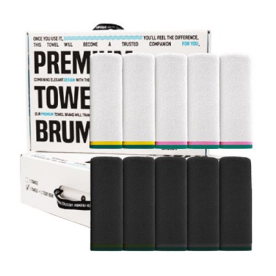 5Towel 브룸피 뱀부 프리미엄 타올 40수 200g 기프트 세트