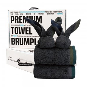 2Towel+2HandTowel 브룸피 뱀부 프리미엄 타올 40수 200g 기프트 세트