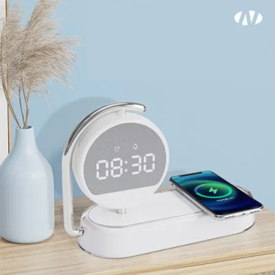 나오 무선 고속충전 터치무드등시계 NAO-L5100C