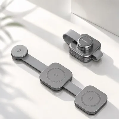 파인큐브 고속충전 3in1 무선충전기 갤럭시&애플 공동호환 DUAL-TAP