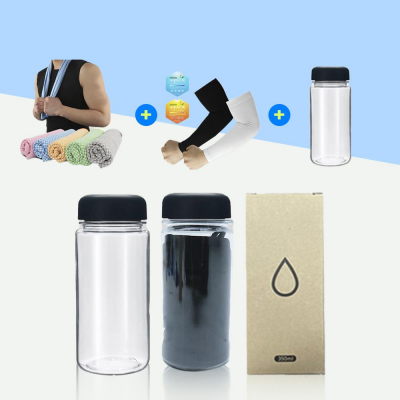 뱀부얀 쿨타올 + 국산 라인 쿨토시 + 보틀 350ml SET