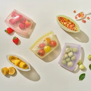 실리팟 실리콘 지퍼백 소 500ml