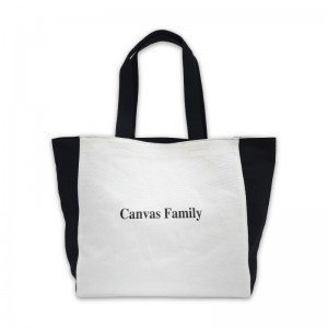(Canvas Family) 블랙&화이트 리버서블 에코백