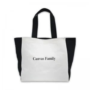 (Canvas Family) 블랙&화이트 리버서블 에코백
