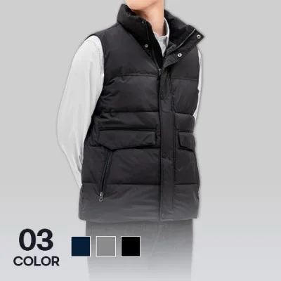 남녀공용 고급 퍼펙트웜 경량 패딩조끼 겨울 방한 단체복 M~4XL