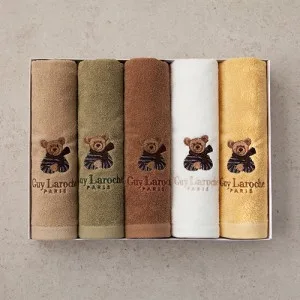 무한타올 기라로쉬 베어 호텔타올 140g 5p 선물세트(케이스포함)