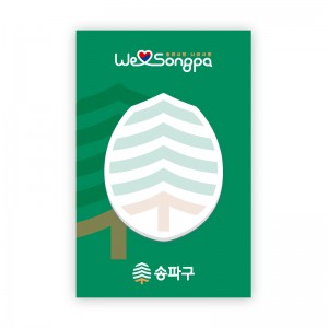 (Blossom) 모양형 점착메모지 컬러인쇄(59x72mm) - 1P