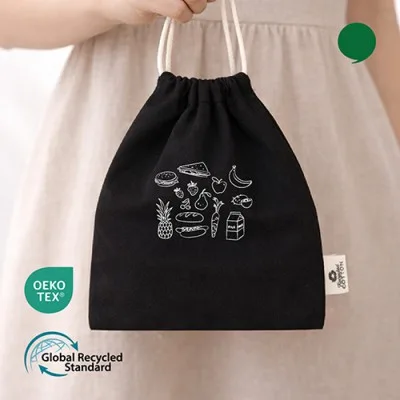 오코텍스리사이클 블랙 미르셔링파우치(21*25cm/밑면없음)