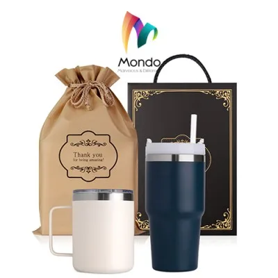 MONDO몬도 텀블러 선물세트 600ml 텀블러 1개+360ml 머그컵1개