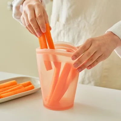 실리팟 실리콘 컵 지퍼백 대